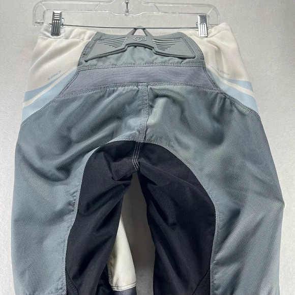 FOX Racing Pants Youth Sz 5/6 180 Motocross Riding Performance Nylon White Gray - Picture 6 of 16